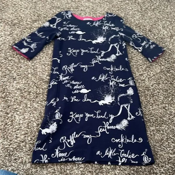 Lilly Pulitzer Girls Ruffle My Feathers Dress Girls Size 7 - Picture 13 of 13
